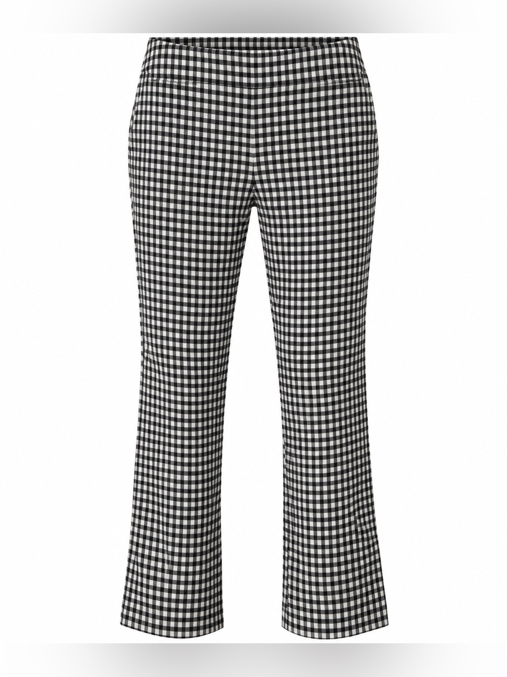 S.C. & Co. Black White Gingham Pants Size 16 Pull-On Stretch